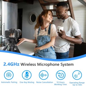 میکروفون یقه ای بی سیم بویا مدل BY-WM3T2-M2